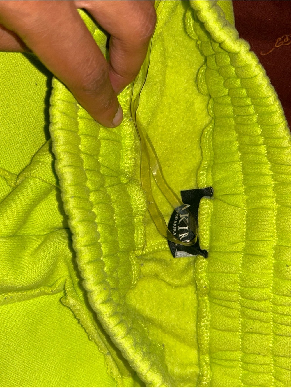 AKIRA Neon Lime Fleece-Lined Hoodie Jacket - Women's